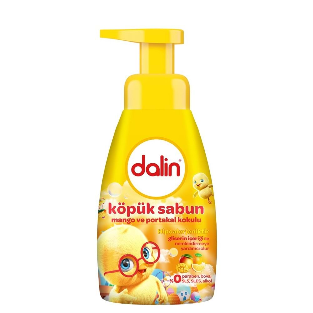 Dalin Köpük Sabun 200ML Mango ve Portakal Kokulu Çoçuklarınız İçin (3 Lü Set)