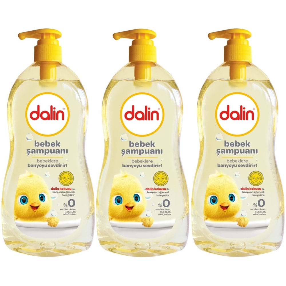 Dalin Bebek Şampuanı 500ML Klasik Pompalı (3 Lü Set)