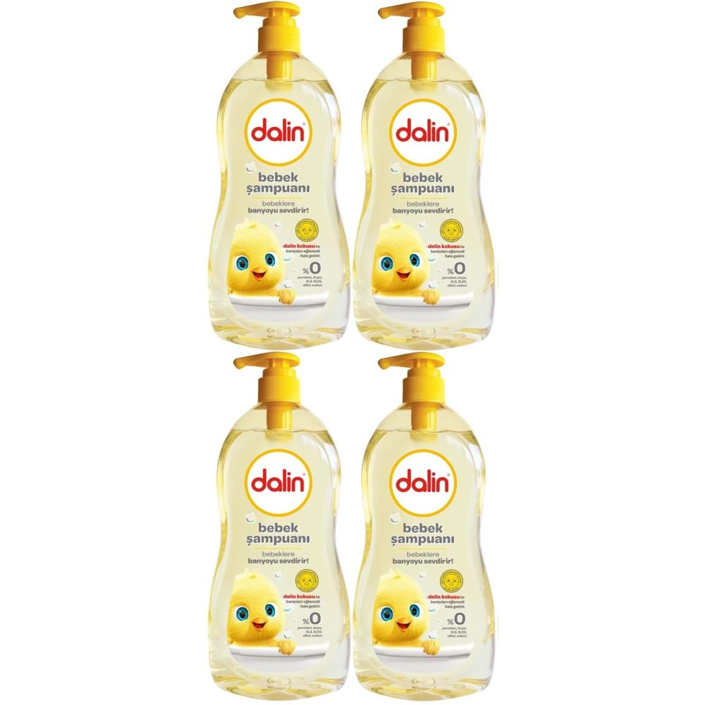 Dalin Bebek Şampuanı 500ML Klasik Pompalı (4 Lü Set)