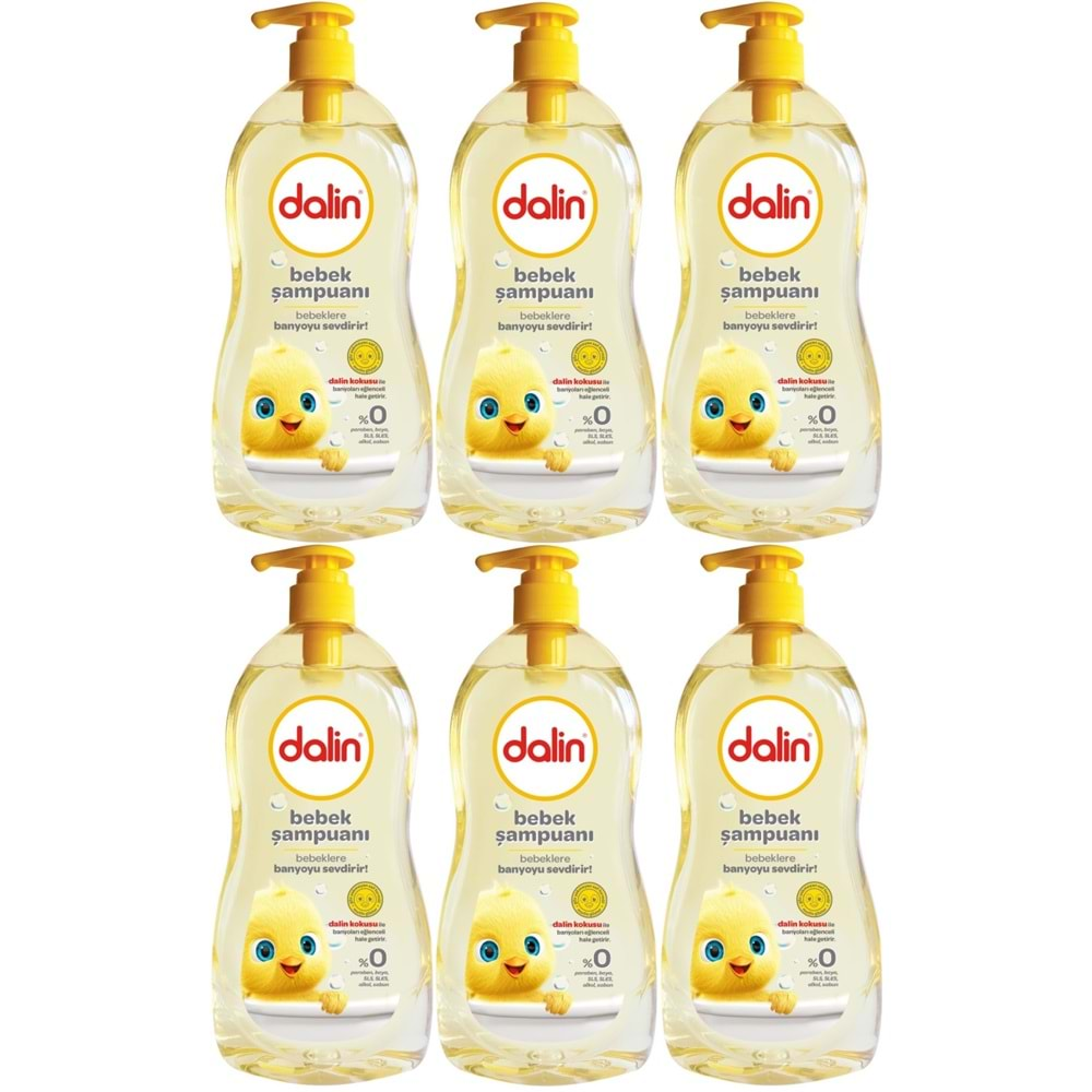 Dalin Bebek Şampuanı 500ML Klasik Pompalı (6 Lı Set)