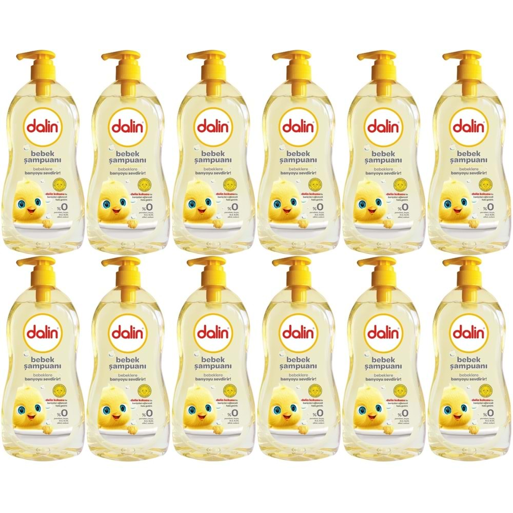 Dalin Bebek Şampuanı 500ML Klasik Pompalı (12 Li Set)