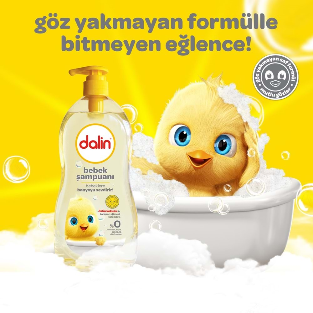 Dalin Bebek Şampuanı 500ML Klasik Pompalı (12 Li Set)