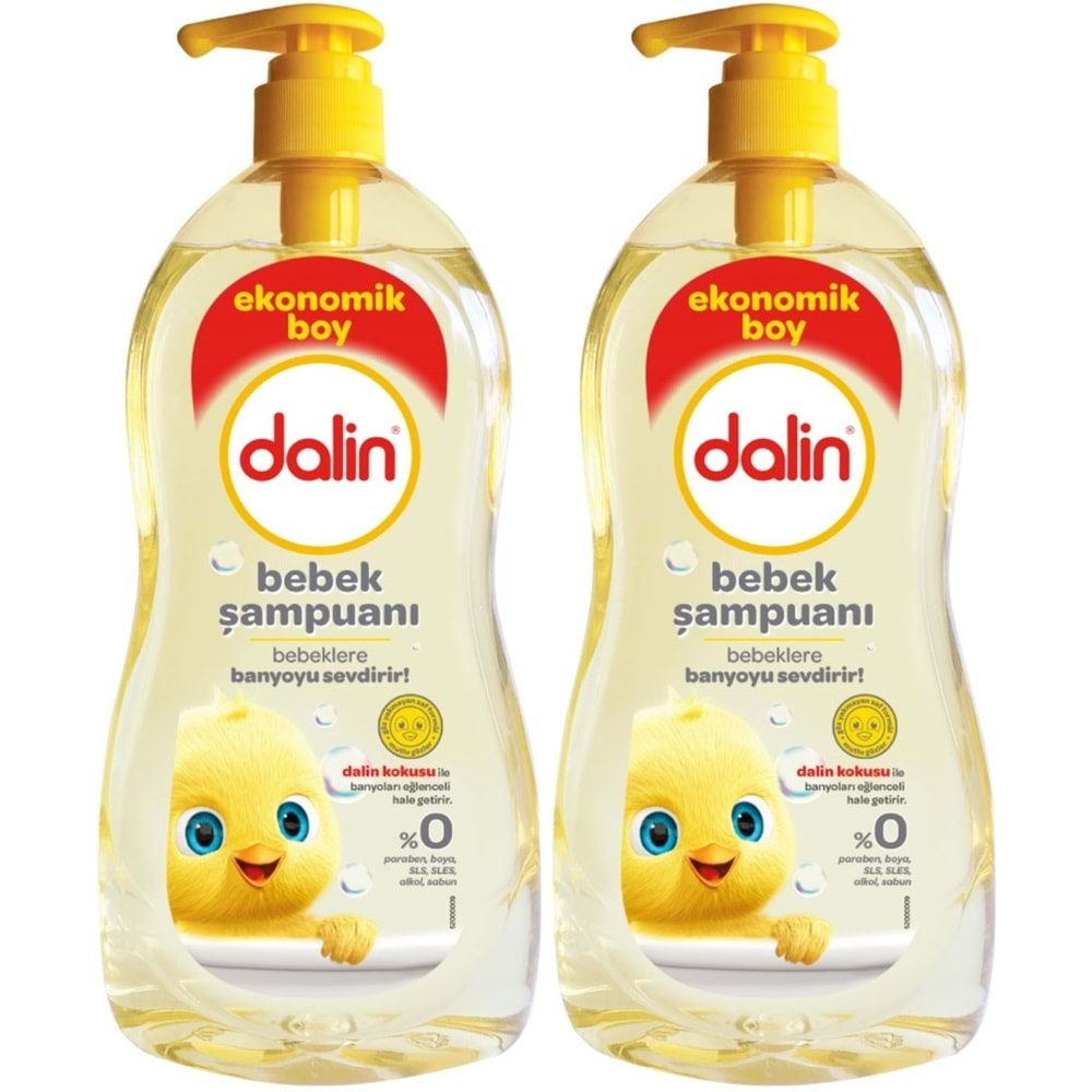 Dalin Bebek Şampuanı 900ML Klasik Pompalı (2 Li Set)