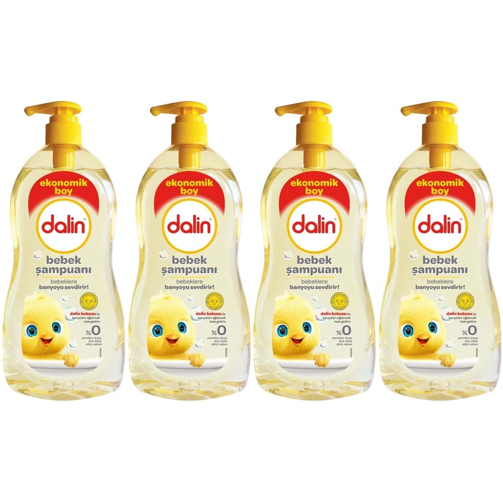 Dalin Bebek Şampuanı 900ML Klasik Pompalı (4 Lü Set)