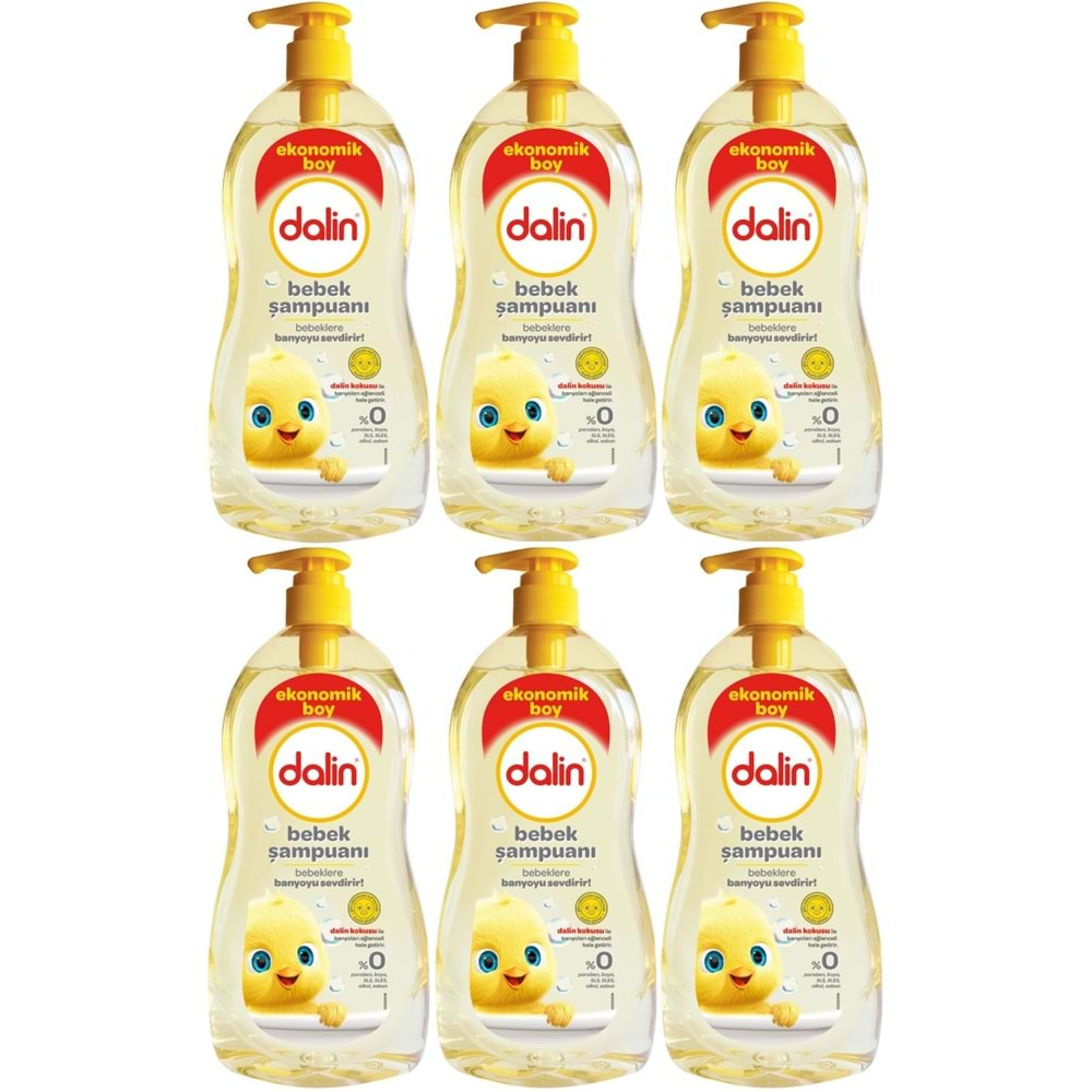 Dalin Bebek Şampuanı 900ML Klasik Pompalı (6 Lı Set)