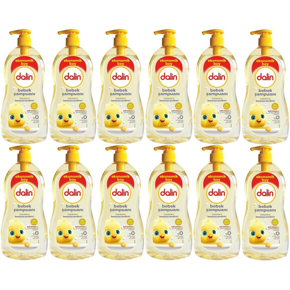 Dalin Bebek Şampuanı 900ML Klasik Pompalı (12 Li Set)