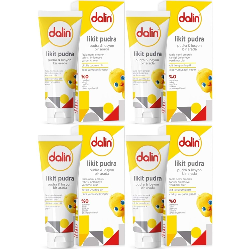 Dalin Likid Pudra 100GR (Pudra ve Losyon bir arada) (4 Lü Set)