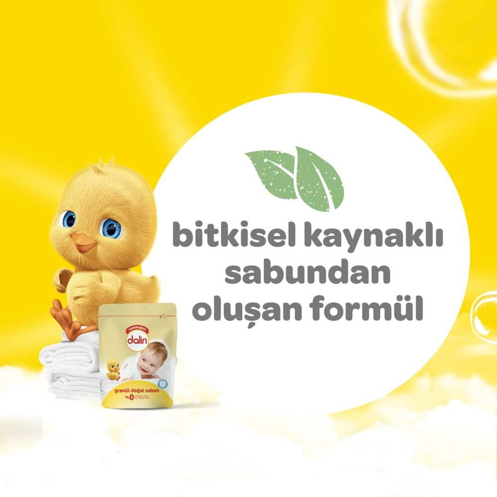 Dalin Granül Sabun Tozu 1000GR Klasik (Doğal Sabun) 5 Li Set (100 Yıkama)