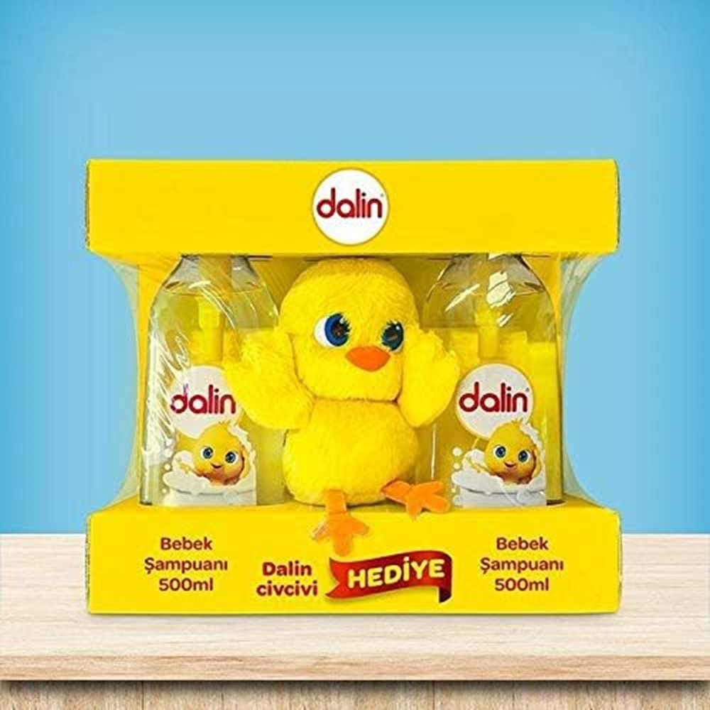 Dalin Bebek Şampuanı 500ML+500ML (Peluş Civciv Oyuncak Hediyeli) (5 Li Set)