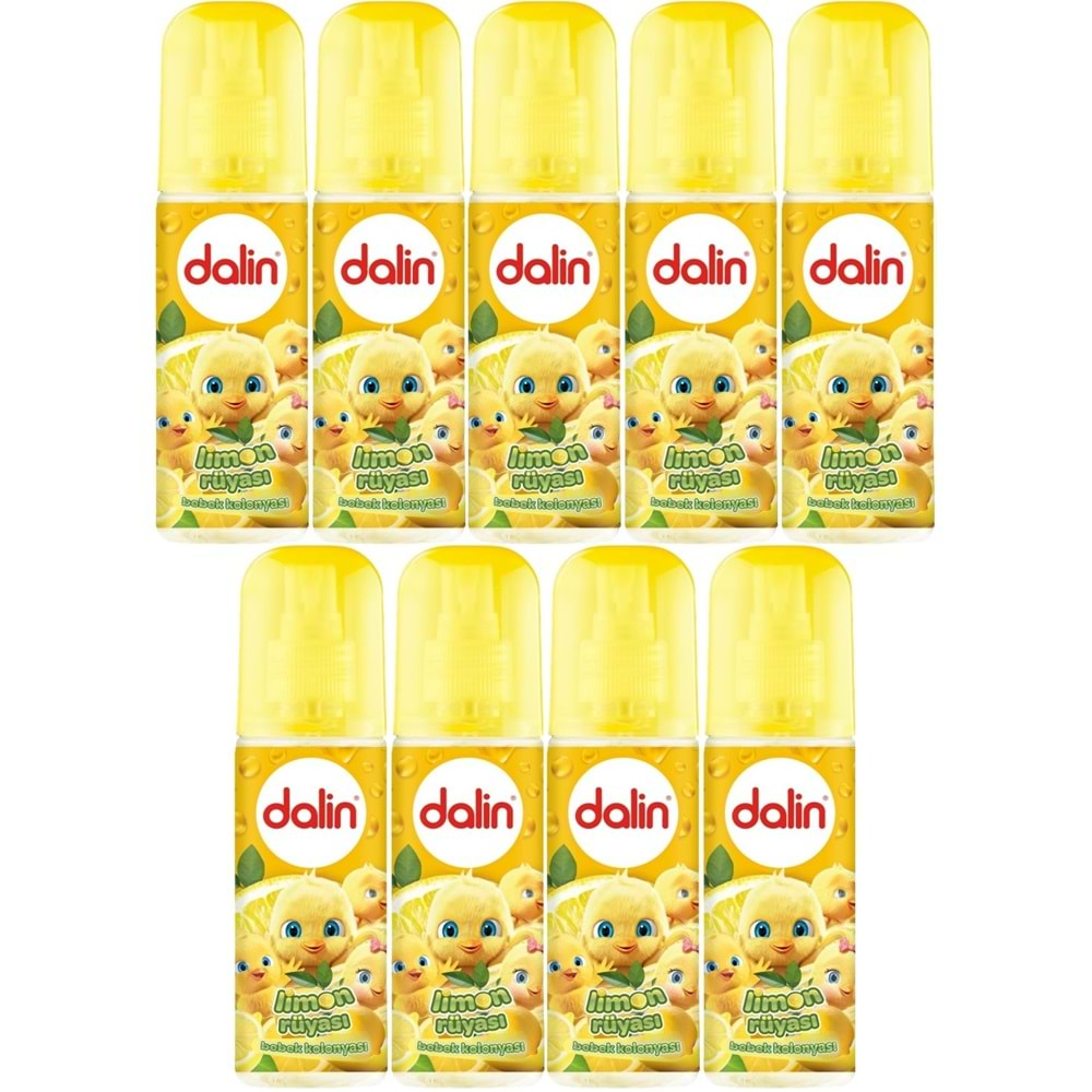 Dalin Bebek Kolonyası 150ML Limon Çiçeği (Limon-Bergomat-Papatya) (9 Lu Set)