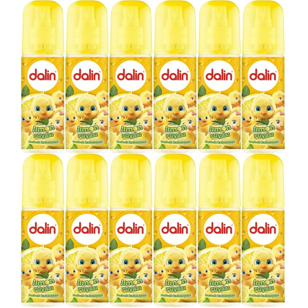 Dalin Bebek Kolonyası 150ML Limon Çiçeği (Limon-Bergomat-Papatya) (12 Li Set)