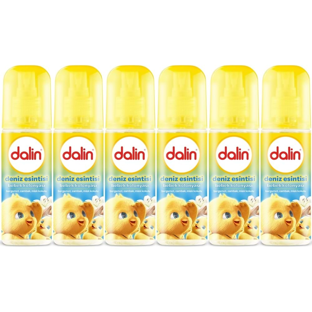 Dalin Bebek Kolonyası 150ML Deniz Esintisi (Bergomat-Zambak-Misk Kokulu) (6 Lı Set)