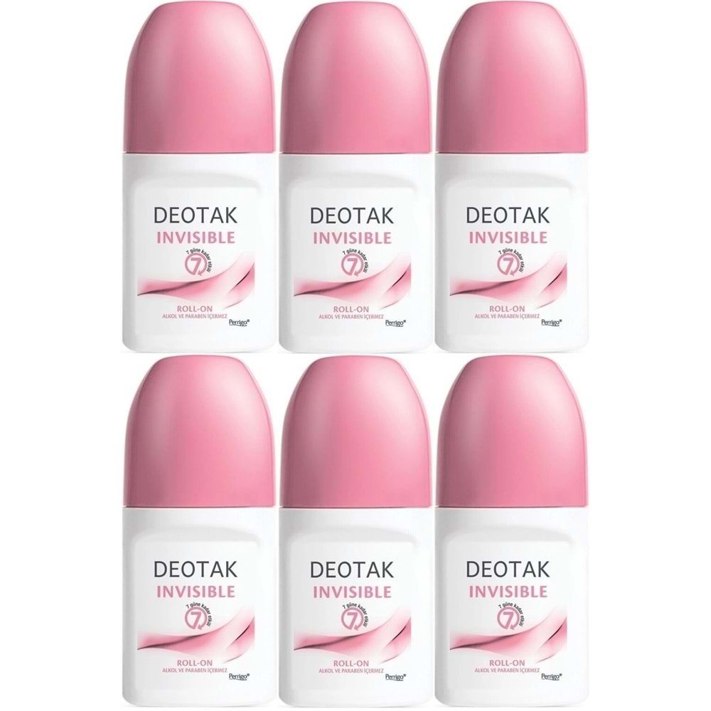 Deotak Roll-On 35ML Invısıble (Women/Kadın) (6 Lı Set)