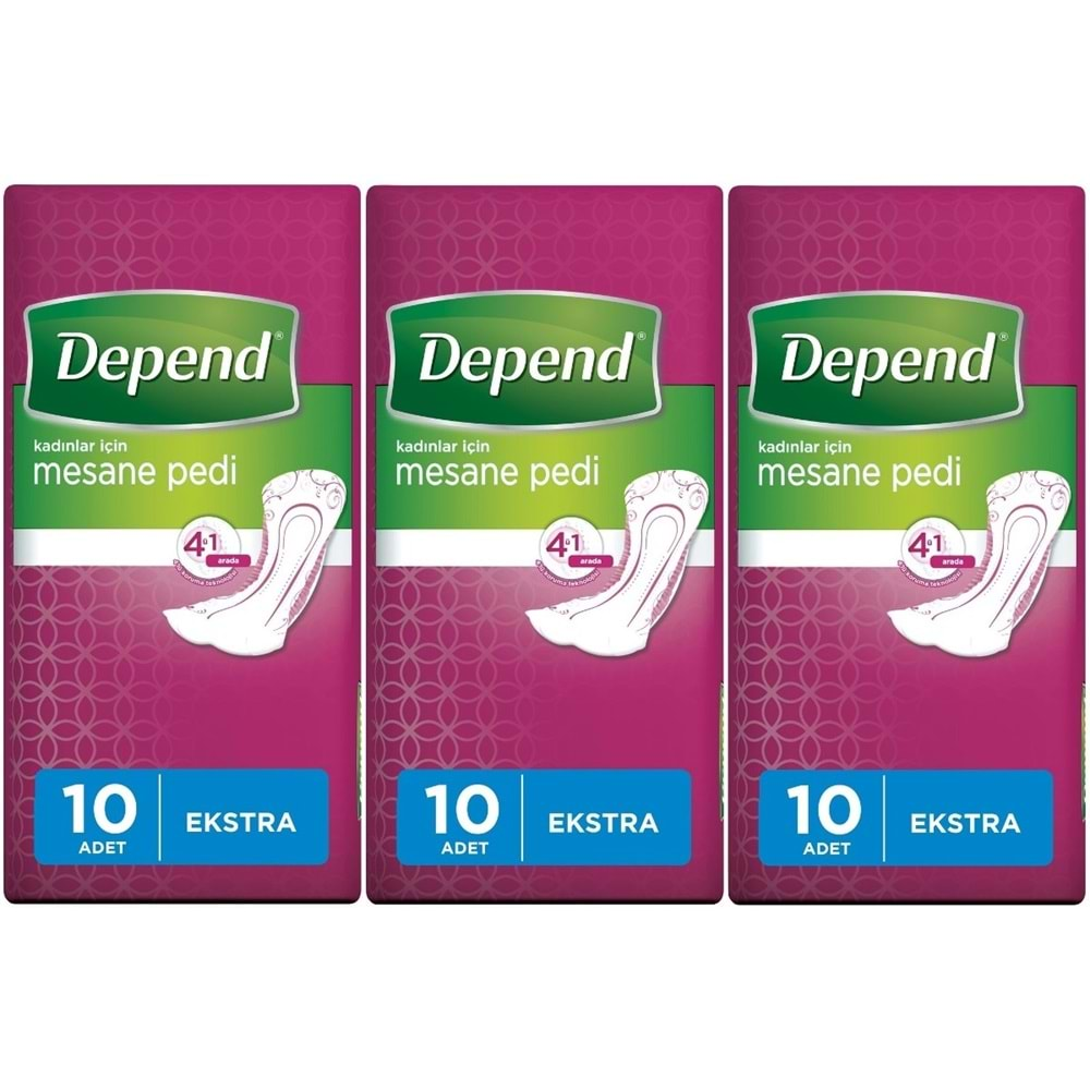 Depend Mesane Pedi Kadın Ekstra 30 Adet