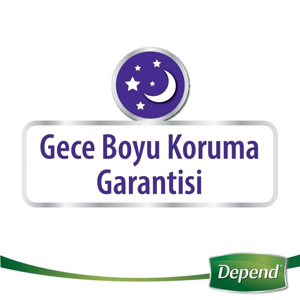 Depend Emici Külot Hasta Bezi Large - Büyük Kadın 180 Adet (6PK*30)