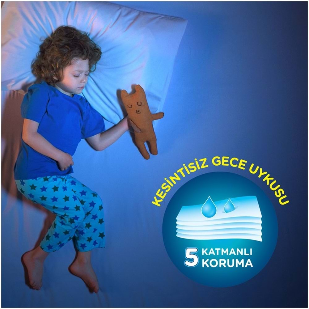 Drynites Emici Gece Külodu/Külot Bez Erkek 8-13 Yaş 30-48KG Large 18 Adet 2PK*9 AltIslatmalara Karşı