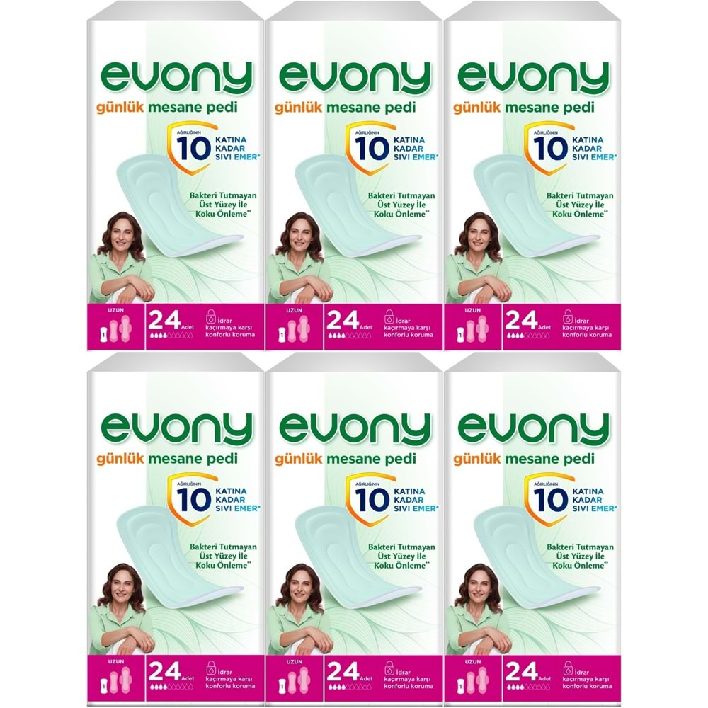 Evony Günlük Mesane Pedi Uzun 144 Adet (6PK*24)