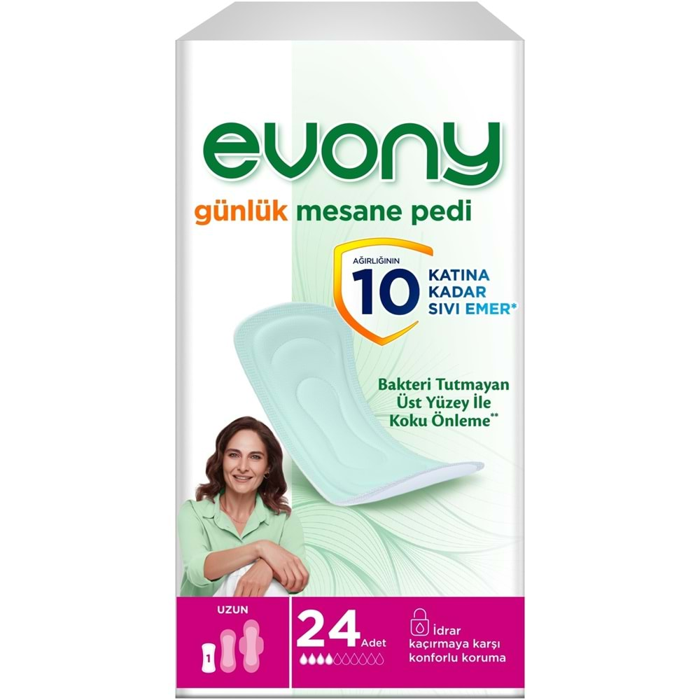 Evony Günlük Mesane Pedi Uzun 576 Adet (24PK*24)