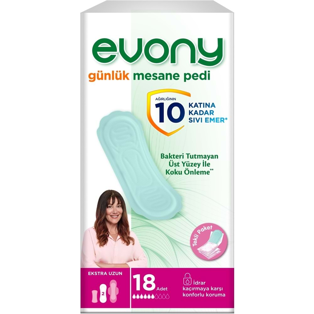 Evony Günlük Mesane Pedi Ekstra Uzun 324 Adet (18PK*18)