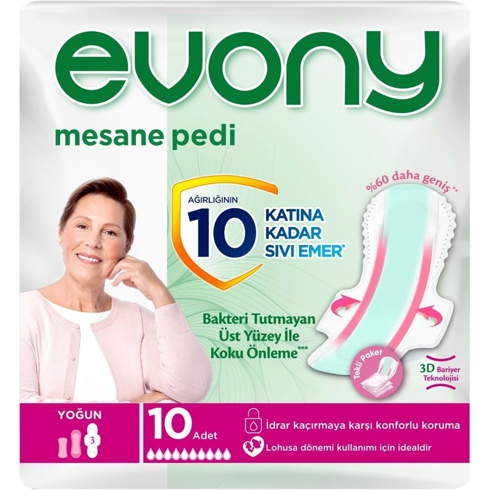 Evony Günlük Mesane Pedi Yoğun 50 Adet (5PK*10)