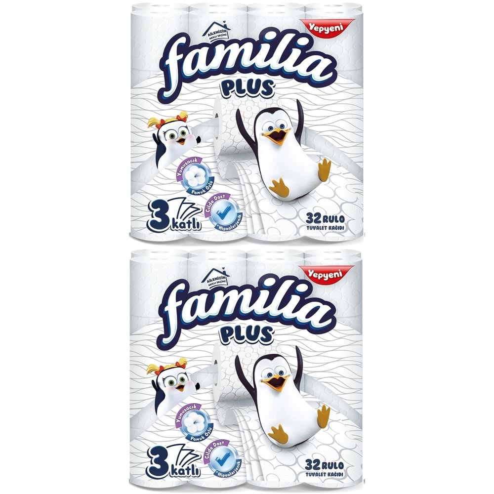 Familia Plus Tuvalet Kağıdı 3 Katlı 64 Lü Paket (2pk*32)