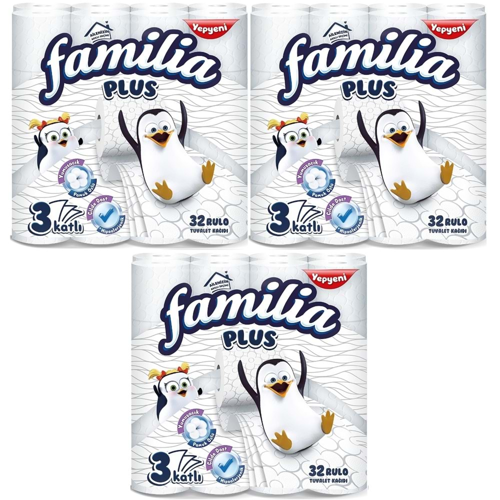 Familia Plus Tuvalet Kağıdı 3 Katlı 96 Lı Paket (3pk*32)