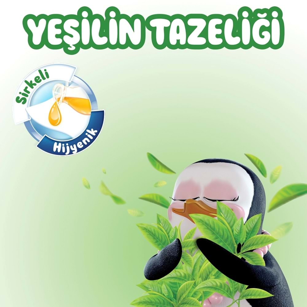 Familia Islak Havlu Mendil Yeşilin Tazeliği 90 Yaprak Plastik Kapaklı 9 Lu Set 810 Yaprak