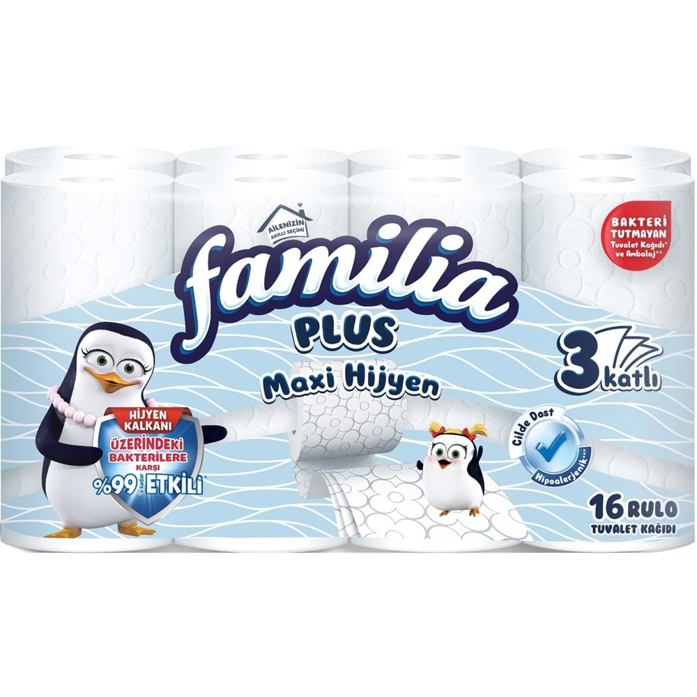 Familia Plus Tuvalet Kağıdı (3 Katlı) 64 Lü Set Maxi Hijyen (4PK*16)