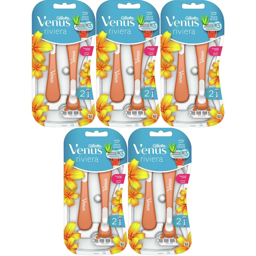 Gillette Venus Riviera Kullan At Kadın Tıraş Bıçağı 10 Lu Set (5PK*2)