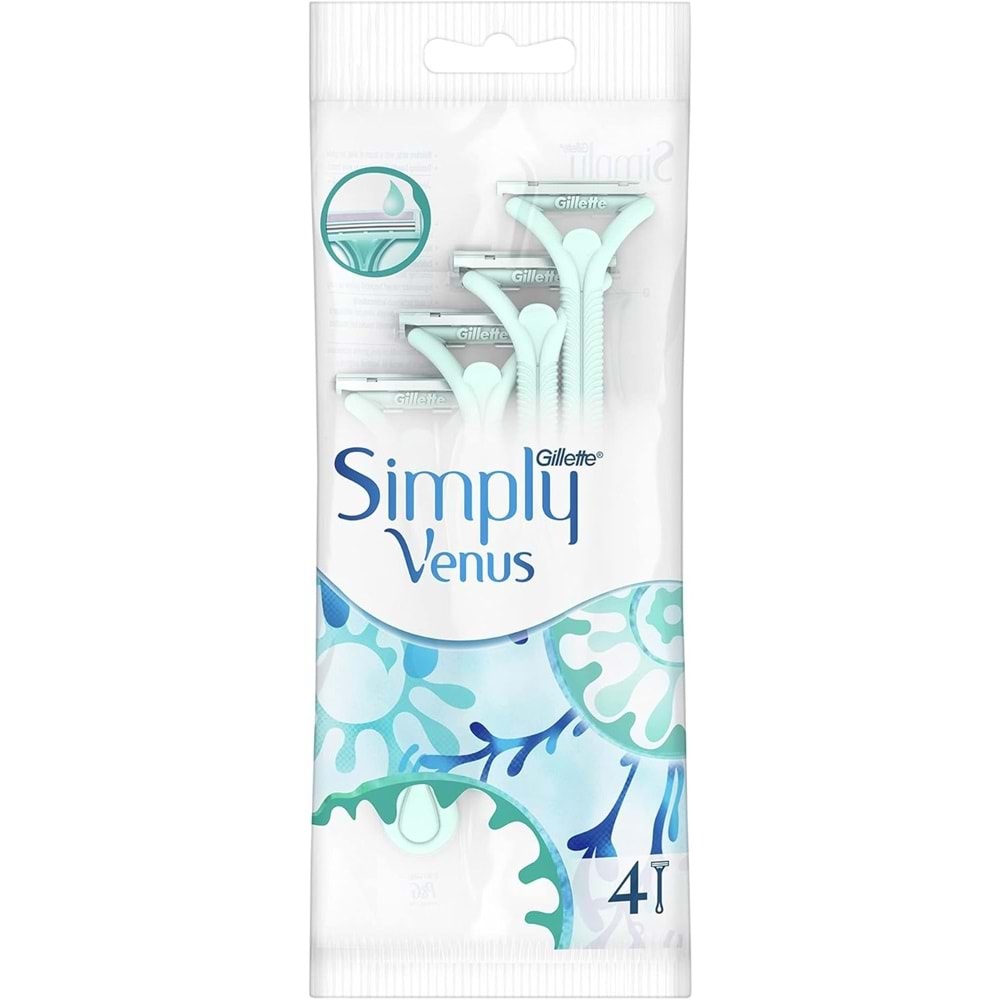 Gillette Simply Venus 2 Kullan At Kadın Tıraş Bıçağı 16 Lı Set (4PK*4)