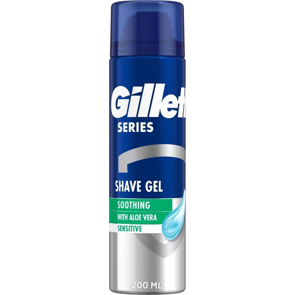 Gillette Traş Jeli Series 200ML Sensitive/Hassas/Yeşil (5PK*200ML)