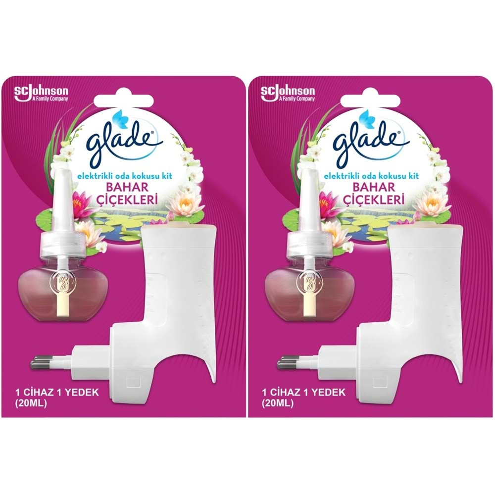 Glade Elektrikli Oda Kokusu Kit Temiz Çiçekleri (2 Li Set)