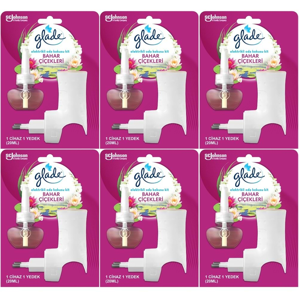 Glade Elektrikli Oda Kokusu Kit Bahar Çiçekleri (6 Lı Set)