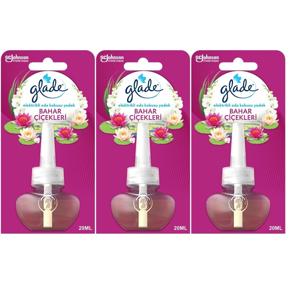 Glade Elektrikli Oda Kokusu Yedek Bahar Çiçekleri (3 Lü Set)