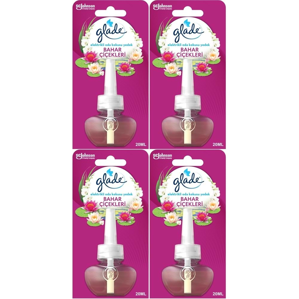 Glade Elektrikli Oda Kokusu Yedek Bahar Çiçekleri (4 Lü Set)