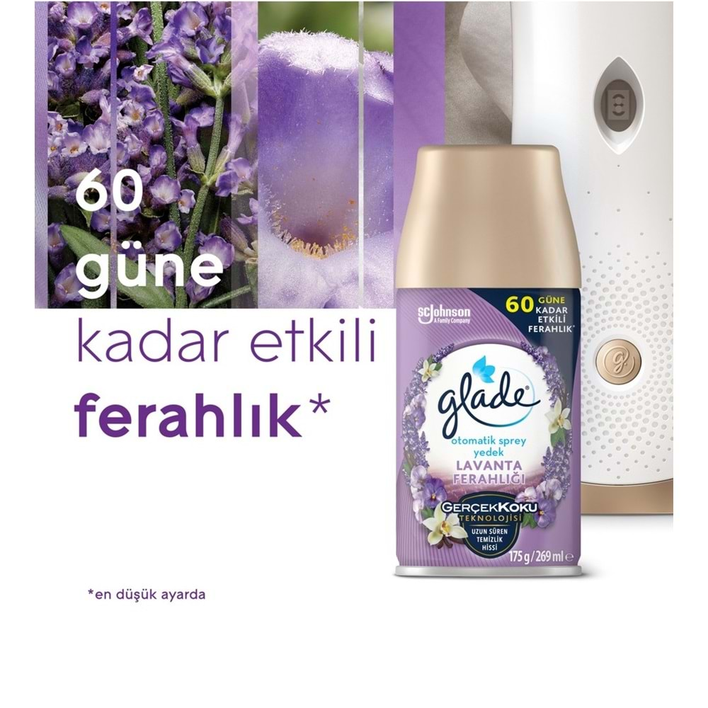 Glade Oda Kokusu Otomatik Sprey Yedek 269ML (8 Li Set) Lavanta (4PK*2)