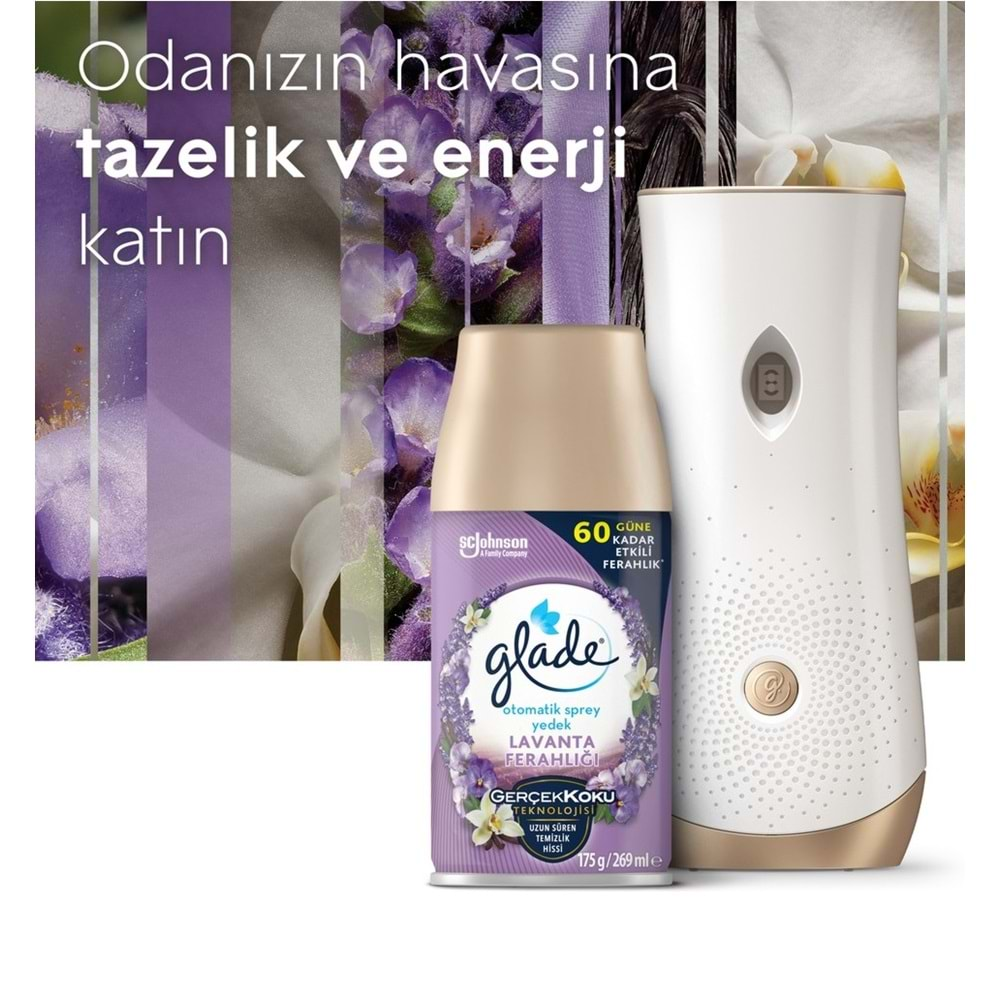 Glade Oda Kokusu Otomatik Sprey Yedek 269ML (4 Lü Set) Lavanta - Temiz Çarşaf Ferahlığı KARMA