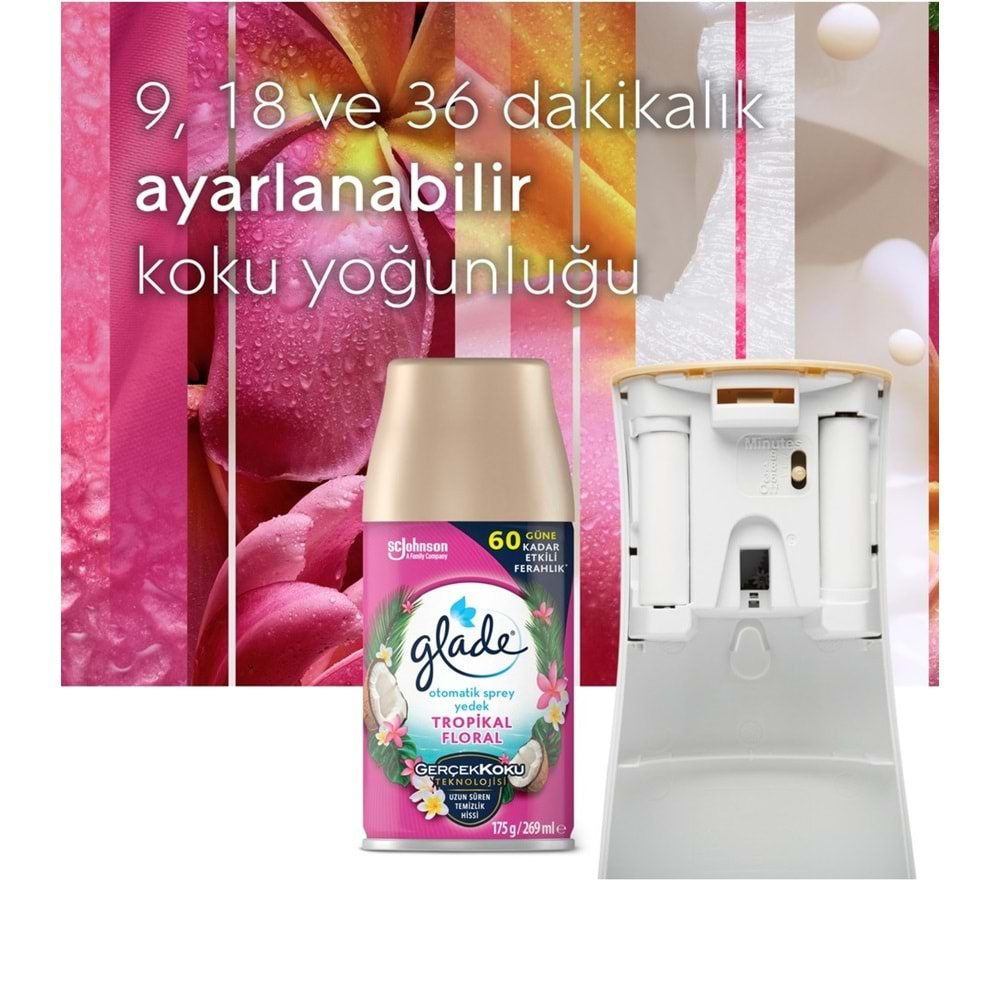 Glade Oda Kokusu Otomatik Sprey Yedek 269ML (4 Lü Set) Okyanus, Tropikal Floral - Lavanta KARMA