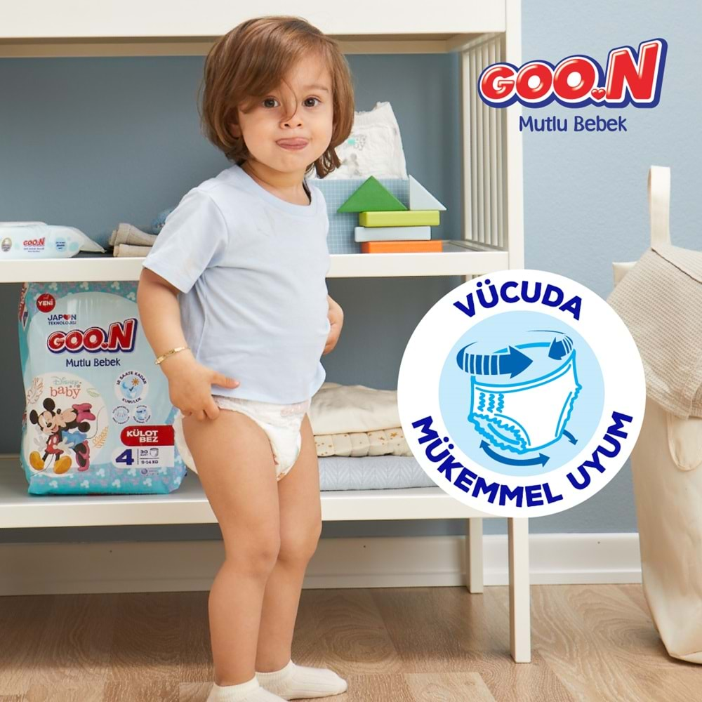 Goon Mutlu Bebek Külot Bebek Bezi Beden:5 (12-17Kg) Junior 120 Adet Jumbo Mega Pk