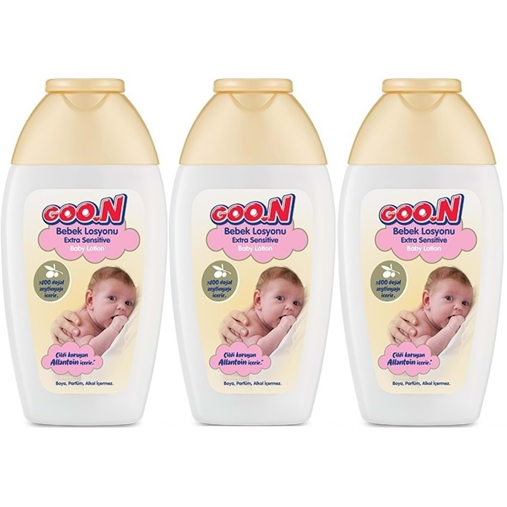 Goon Nemlendirici Bebek Bakım Losyonu 200ML (3 Lü Set)