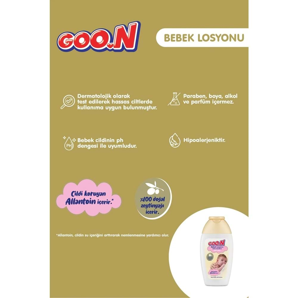 Goon Nemlendirici Bebek Bakım Losyonu 200ML (5 Li Set)