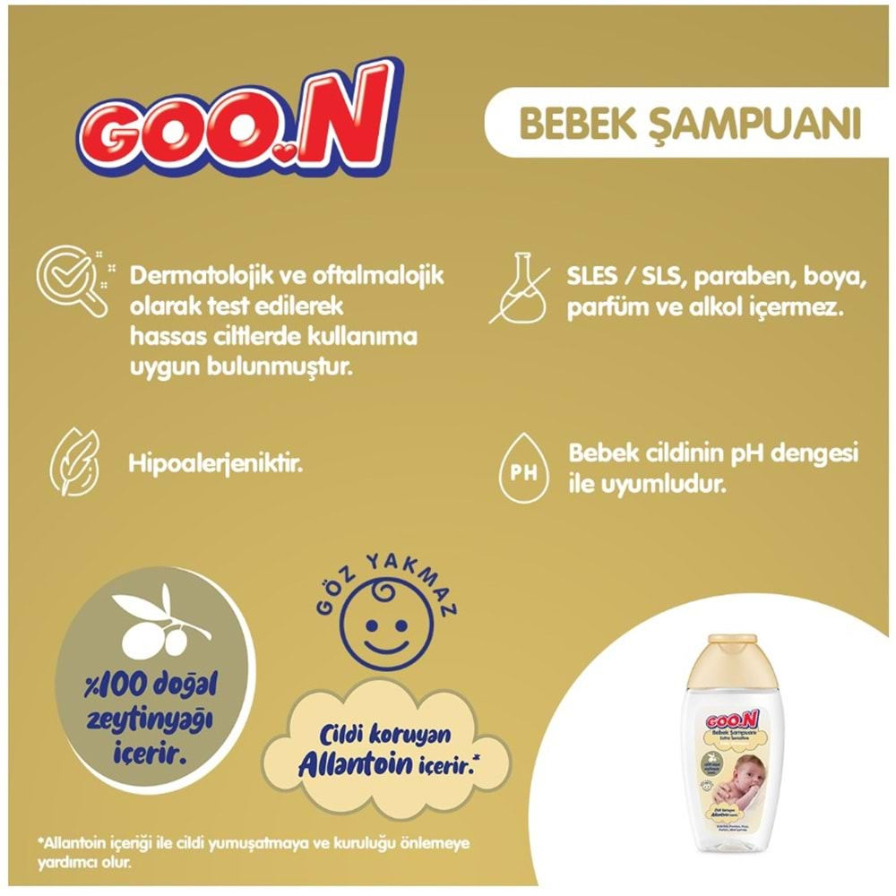 Goon Bebek Şampuanı 700ML Ekstra Sensitive/Hassas (6 Lı Set)