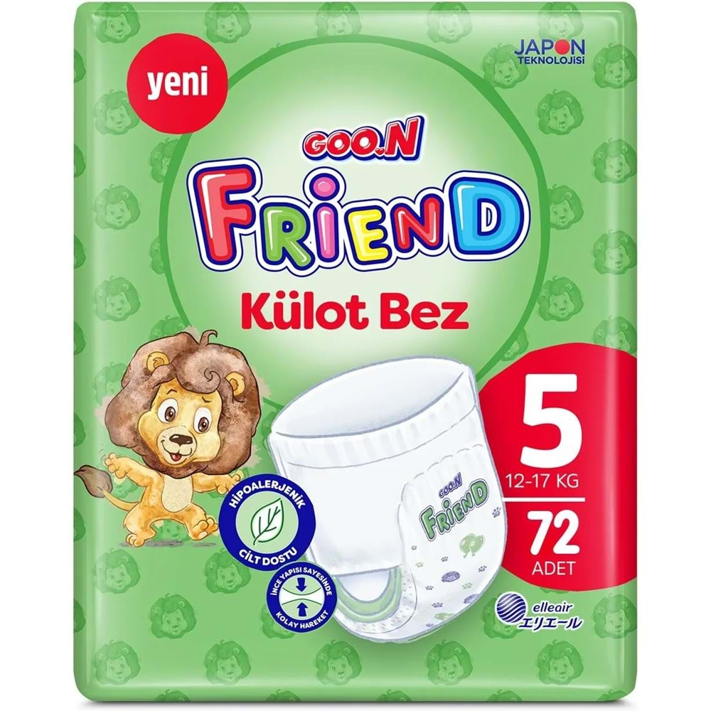 Goon Friend Külot Bebek Bezi Beden:5 (12-17KG) Junior 360 Adet Mega Fırsat Pk