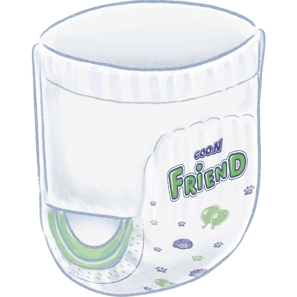 Goon Friend Külot Bebek Bezi Beden:6 (15-25KG) Extra Large 180 Adet Aylık Fırsat Pk