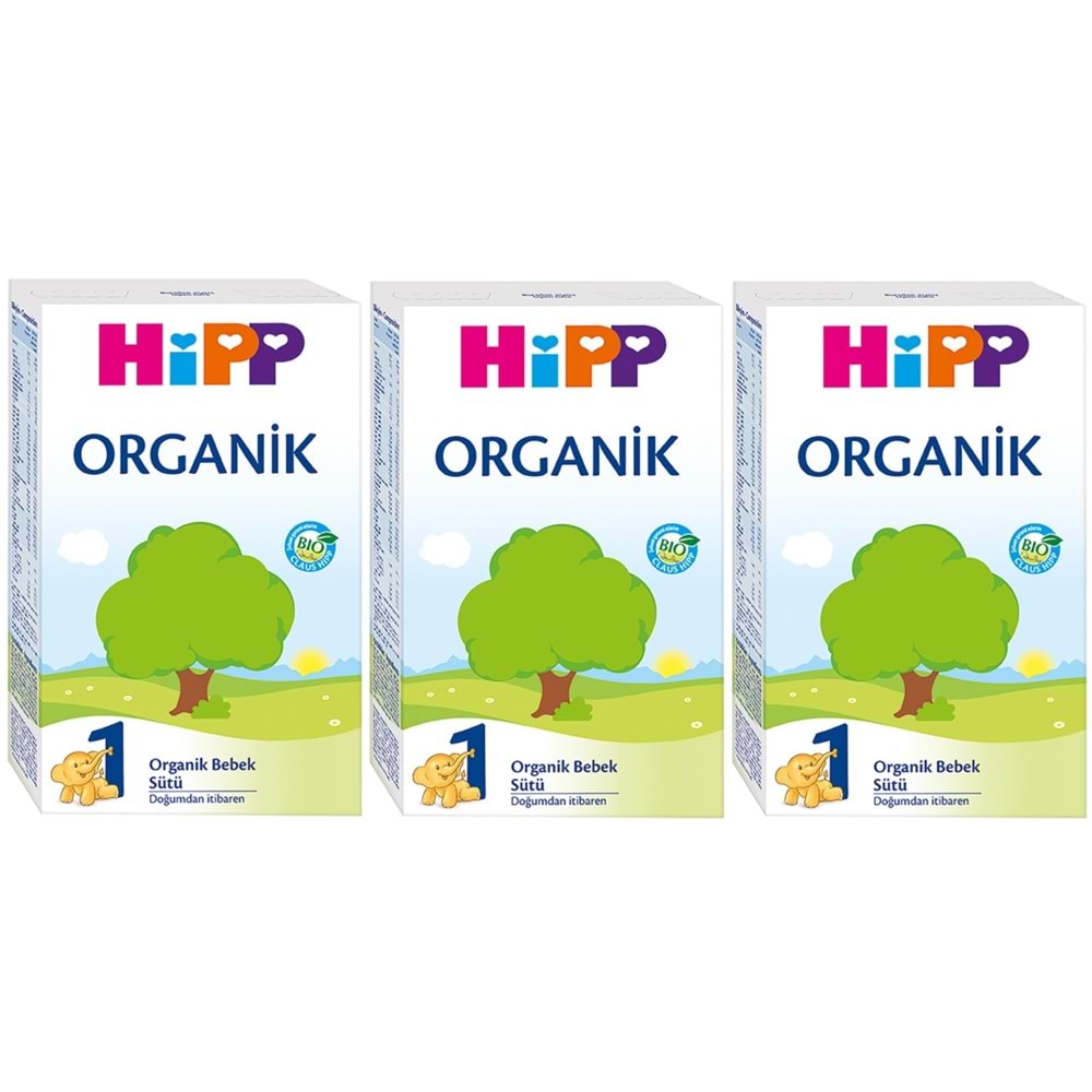 Hipp Organik Bebek Sütü 300GR No:1 (3 Lü Set)