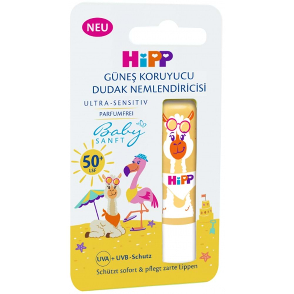 Hipp Babysanft Organik Dudak Nemlendiricisi Ultra Sensıtıv 4.8GR (Sarı) (6 Lı Set)