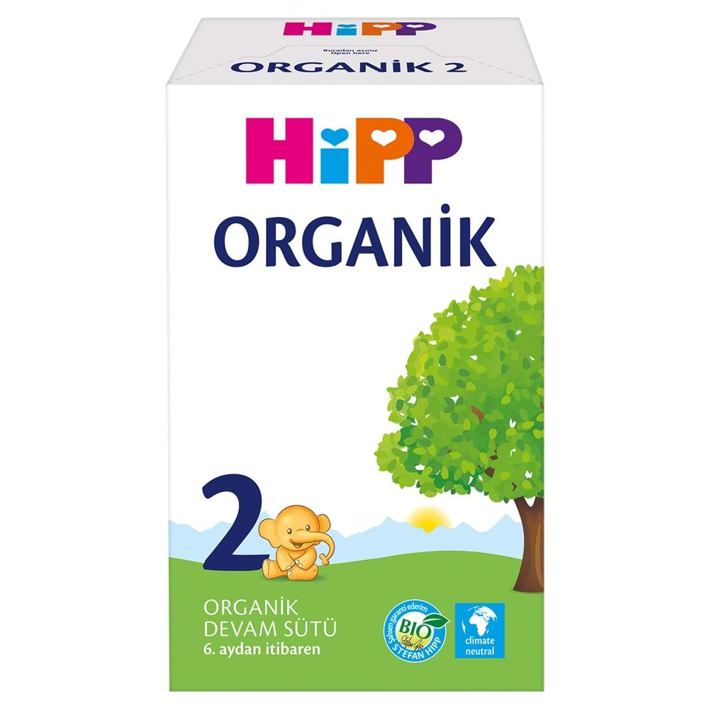 Hipp Organik Devam Sütü 600GR No:2 (6. Aydan İtibaren) (5 Li Set)