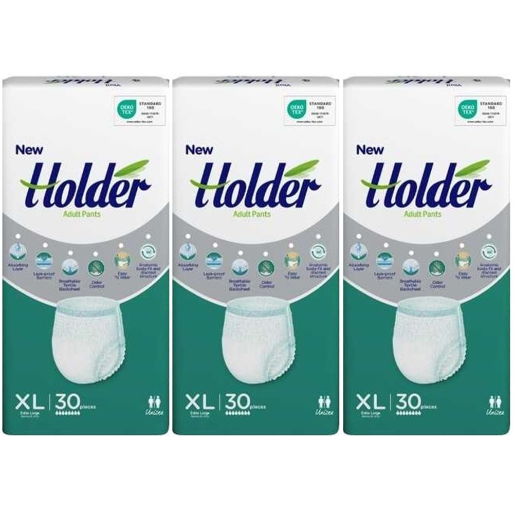 Holder Emici Külot Hasta Bezi Extra Large-XL 90 Adet (3PK*30)