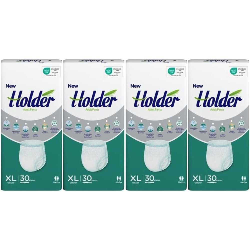 Holder Emici Külot Hasta Bezi Extra Large-XL 120 Adet (4PK*30)