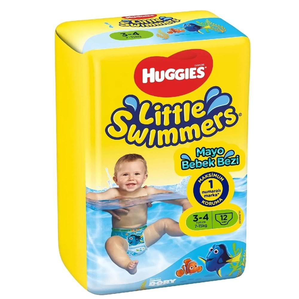 Huggıes Little Swımmers Mayo Bebek Bezi Beden:3-4 (7-15Kg) 60 Adet (5Pk*12)